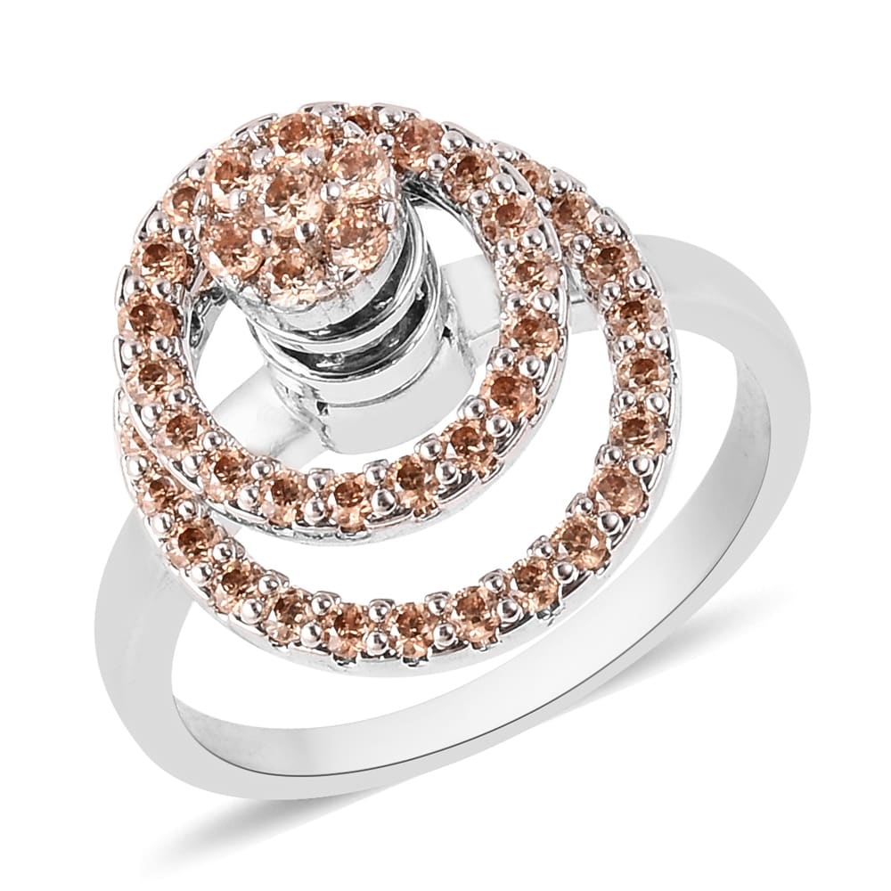 Classy Not Trashy Stacking Twist Design Clear Cubic Zirconia Brass Women's Ring Size 7 Classy Not Trashy Stacking Twist Design Clear Cubic Zirconia Brass Women's Ring Size 7
